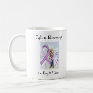 "Fighting Fibromyalgia One Day At A Time" Coffee Mug