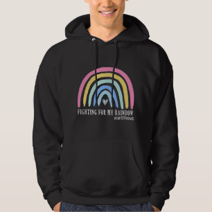Fighting For My Rainbow IVF Strong Infertility Egg Hoodie