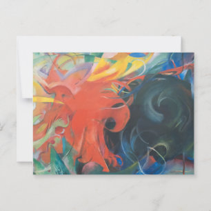 Fighting Forms (1914) by Franz Marc Postcard