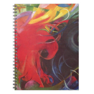 Fighting Forms by Franz Marc, Vintage Fine Art Notebook