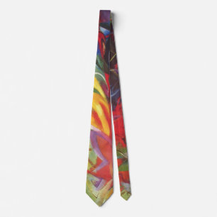 Fighting Forms by Franz Marc, Vintage Fine Art Tie