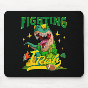 Fighting Irish Footbyll Vintage Dinosaur For Kids Mouse Pad