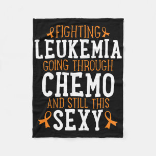 Fighting Leukaemia Chemo Y Cancer Awareness Quote Fleece Blanket