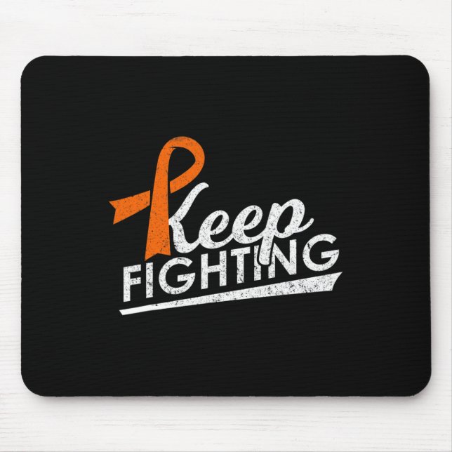Fighting Leukaemia Multiple Sclerosis Warrior Awar Mouse Pad (Front)