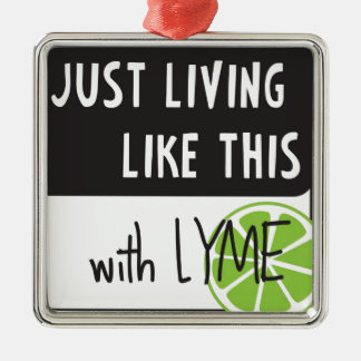 Fighting LYME disease Metal Tree Decoration