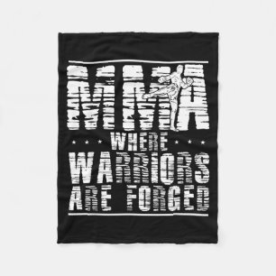 Fighting Mixed Martial Arts Mma Brazilian Jiu Fleece Blanket