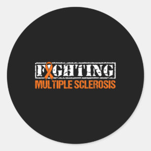 Fighting Ms Multiple Sclerosis Awareness 1  Classic Round Sticker