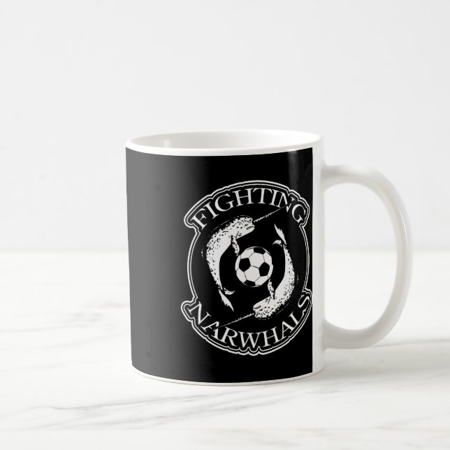 Fighting Narwhals Soccer  Coffee Mug (Right)