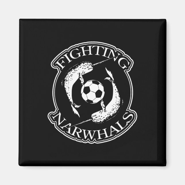 Fighting Narwhals Soccer  Magnet (Front)