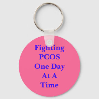 Fighting PCOS One Day At A Time Key Ring