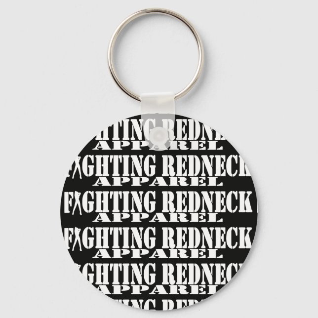 Fighting Redneck Apparel Keychain (Front)