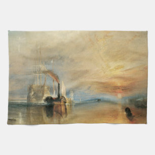 Fighting Temeraire by Joseph Turner, Maritime Art Tea Towel