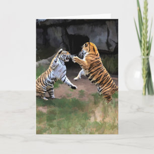 FIGHTING TIGERS CARD