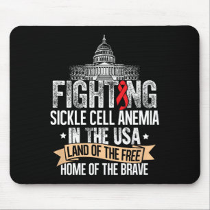 Fighting Usa- Sickle Cell Anaemia Awareness Suppor Mouse Pad