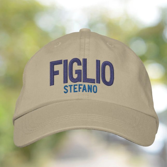 Figlio (Son) Personalised Embroidered  Hat (Creator Uploaded)