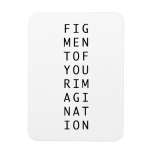 Figment of your imagination abstract philosophy magnet