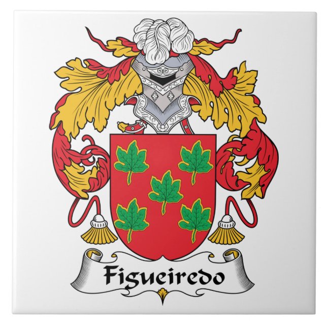 Figueiredo Family Crest Ceramic Tile (Front)