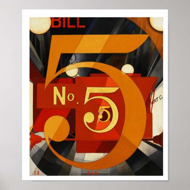 Figure 5 in Gold by Charles Demuth Poster (Front)