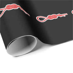 Figure 8 rock climbing knot wrapping paper