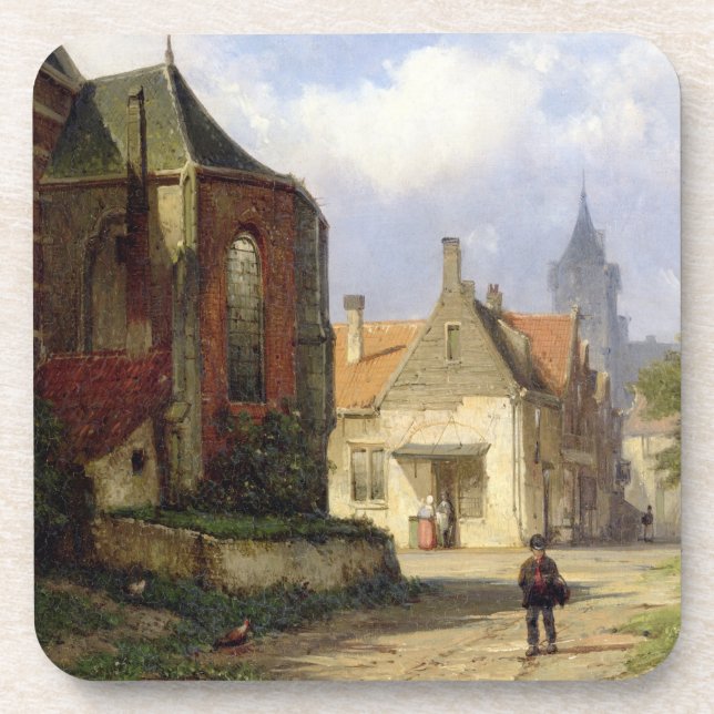 Figure before a Redbrick Church in a Dutch Town (o Coaster (Front)