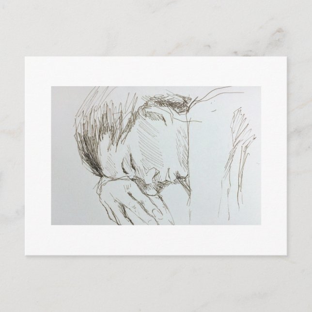 Figure Drawing Sketch Postcard (Front)