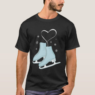 Figure Ice Skating Heart Hoodie Figure Skater Love T-Shirt