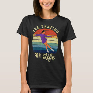 Figure Ice Skating Winter Sports Women Girl Vint T-Shirt