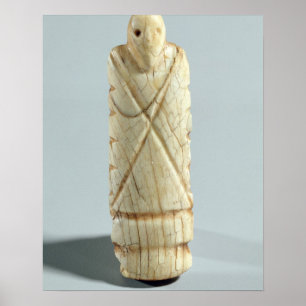 Figure of a bearded man (elephant ivory) poster