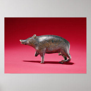 Figure of a Boar Poster