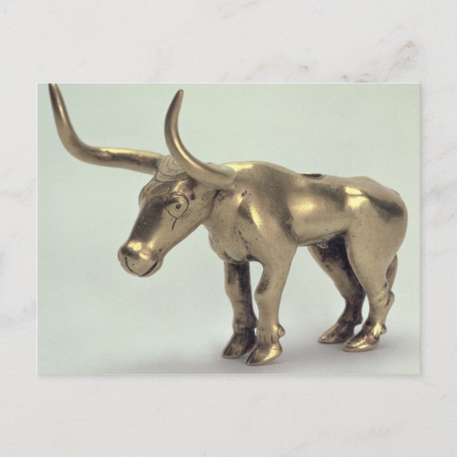 Figure of a bull postcard (Front)