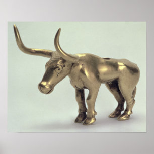 Figure of a bull poster