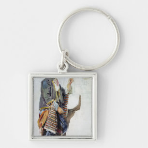 Figure of a girl in Turkish costume, 19th century Key Ring