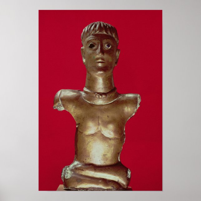 Figure of a god wearing a torque poster (Front)