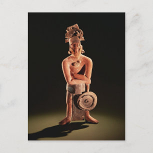 Figure of a warrior with a shield postcard