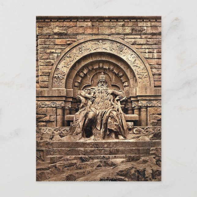 Figure of Barbarossa, Kyffhauser and Monument, Thu Postcard (Front)