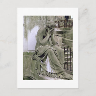 Figure of Grief, from the tomb of Pierre Gareau (d Postcard