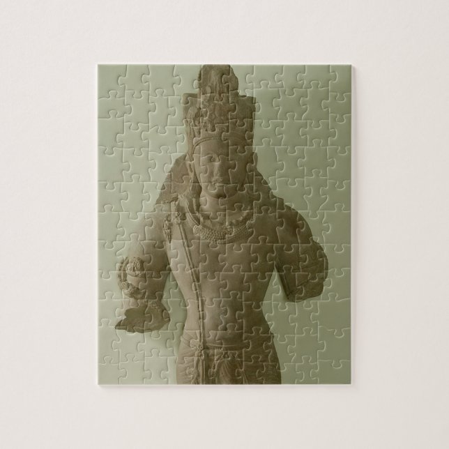 Figure of Lord Vishnu, Mathura (red sandstone) Jigsaw Puzzle (Vertical)