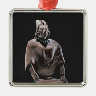 Figure of mayan seated king, from Isle ofJaina Metal Tree Decoration