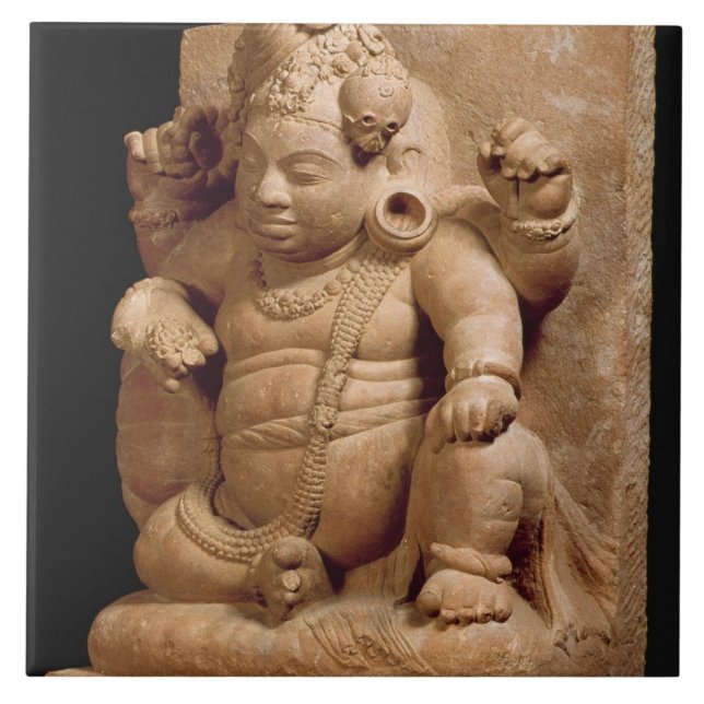 Figure of Siva as Vamana, Mansar Maharashtra (red Tile (Front)