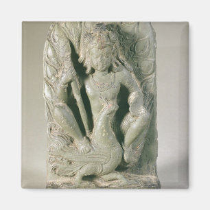 Figure of Skanda with his peacock, Punjab Hills (s Magnet