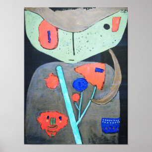 Figure of the Oriental Theater, Paul Klee Poster