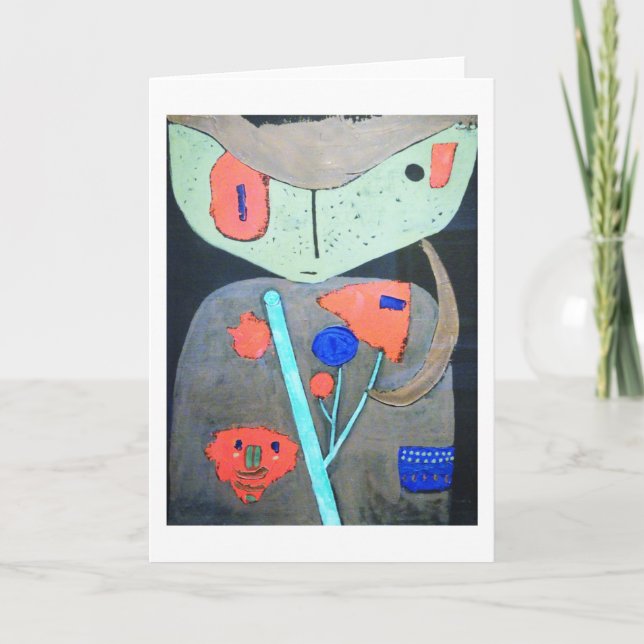 Figure of the Oriental Theatre, Paul Klee Card (Front)