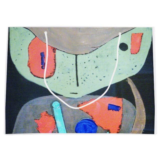 Figure of the Oriental Theatre, Paul Klee Large Gift Bag (Front)