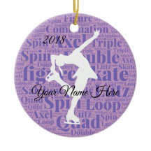 Figure Skate Custom Ornament