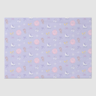 Figure Skate Ice Skate Winter Purple Tissue Paper