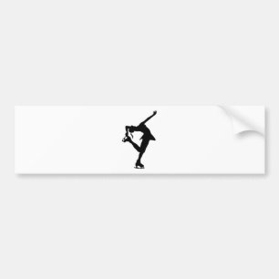 Figure Skater Bumper Sticker