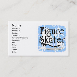 Figure Skater Business Card