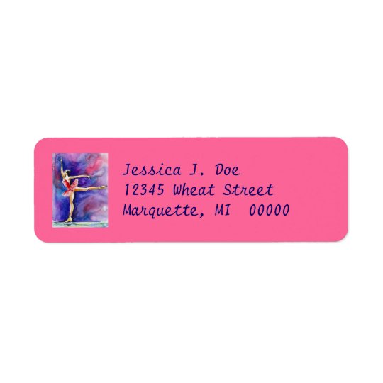 Figure Skater Grace athlete Return Address Labels