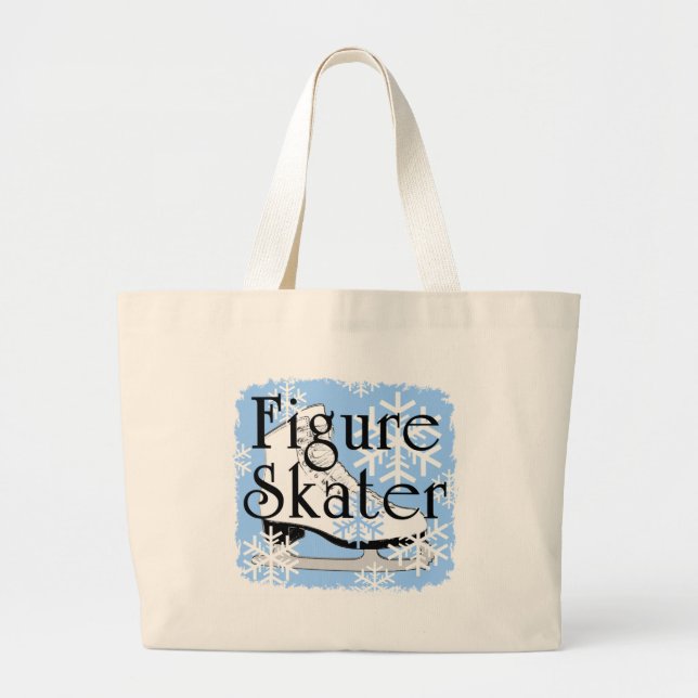 Figure Skater Large Tote Bag (Front)