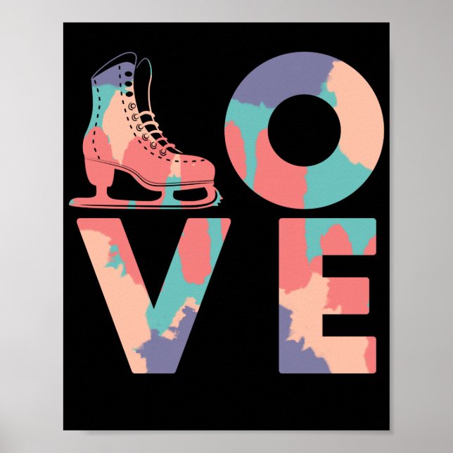 Figure Skater Love Ice Skating Poster (Front)